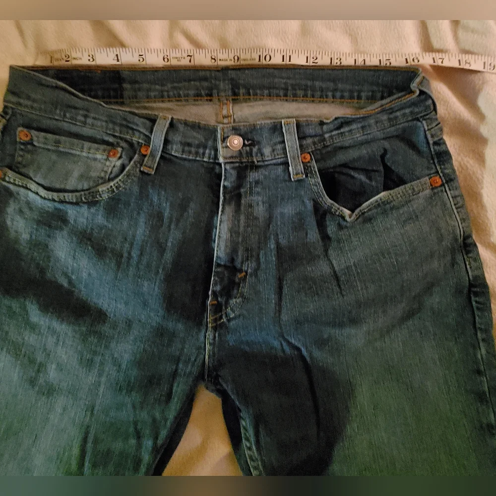 Levi's 559 Blue Jeans 34x30 GPWC Mexico 99% Cotton 1% Elastic